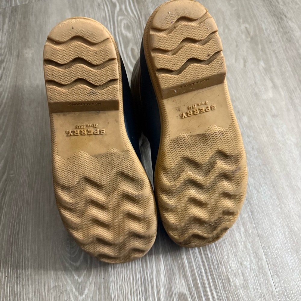 SPERRY Big Kids Duck Boots Brown Blue Size 5 $60 Waterproof Water Resistant - Picture 7 of 7